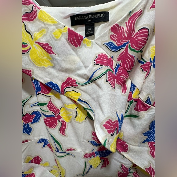 Banana Republic Asymmetrical Floral Dress - Picture 2 of 3